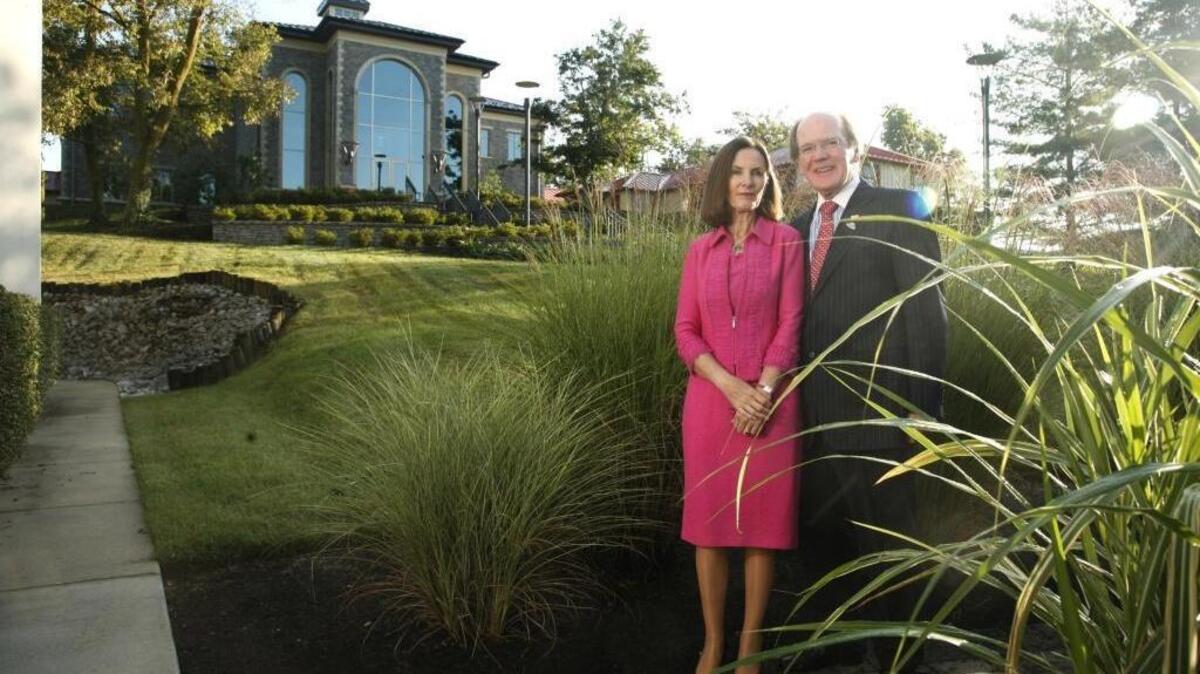 Deirdre and Pearse Lyons at the Alltech headquarters in Nicholasville on Sept. 22, 2009.
