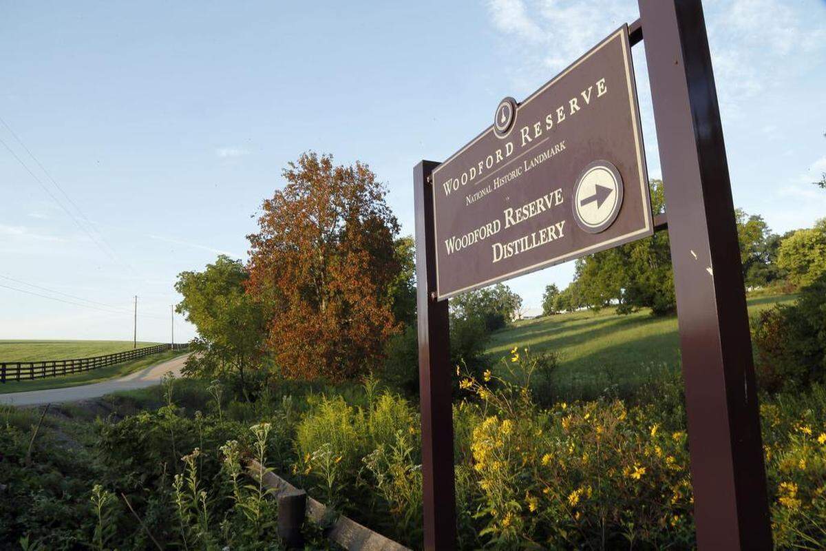 Woodford Reserve is in Woodford County, between Versailles and Frankfort on McCracken Pike.