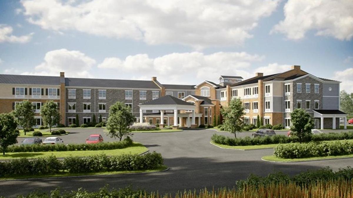 A rendering of Provision Living’s $18 million personal care and memory care community at Beaumont Centre. It’s expected to open next spring with 104 apartments, including 31 in a secure memory care wing.