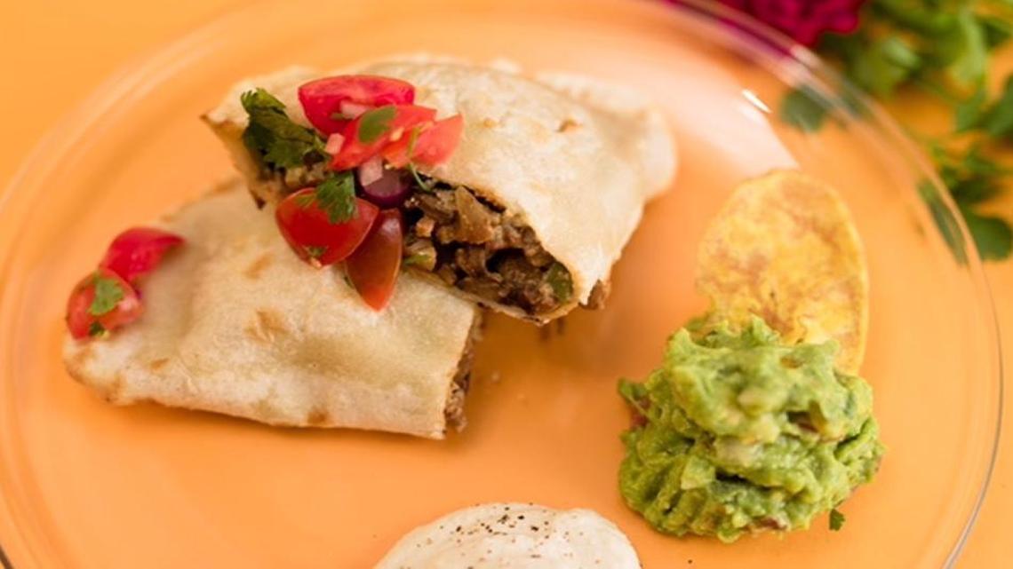 FIKA’s spicy ZENpanadas are made with black beans, organic veggies and FIKA’s vegan cheese, in a gluten-free flour shell and garnished with house-made vegan sour cream, salsa, and guacamole. A lettuce wrap version will be available, too.