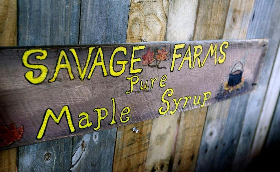 Keith Moore hopes to produce around 1,000 bottles of regular and 1,000 bottles of bourbon-barrel aged maple syrup this season. His wife also makes baked goods with the syrup that they sell at farmers’ markets.