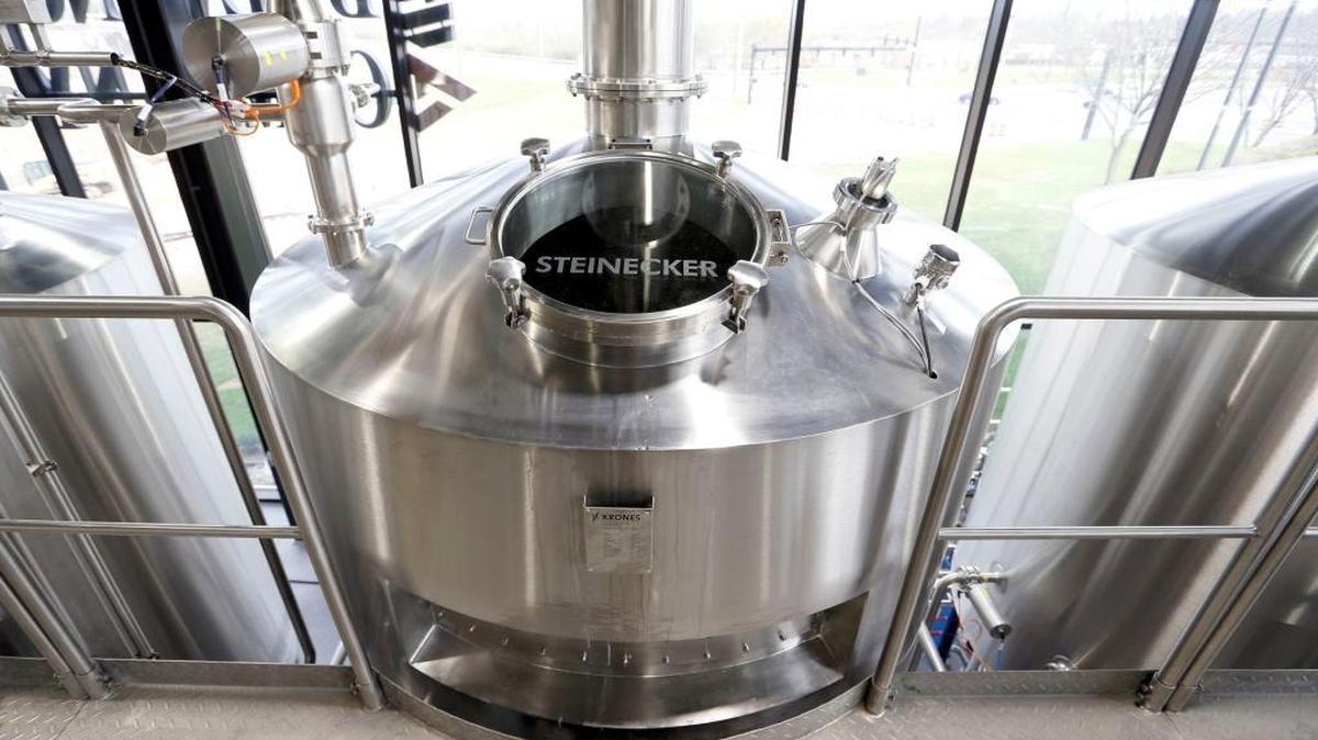 The brew tank in the new brewhouse at the Alltech brewery in Lexington, Ky., Wednesday, April 06, 2016. Under the alcohol legislation sent to Gov. Bevin this week, Alltech (the state's only full-sized brewery) will be able to open additional taprooms in Lexington, Bowling Green and Pikeville.