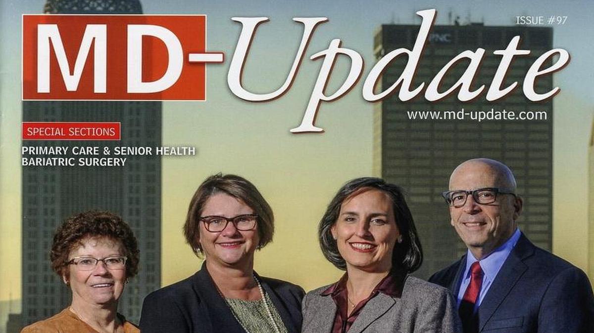 The current issue of Lexington-based Md-Update magazine, which covers Kentucky physicians.