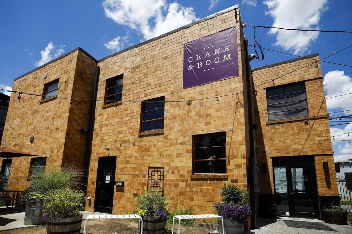 Crank & Boom Ice Cream lounge at the Historic Pepper Distillery Campus in Lexington. The campus has been awarded the Blue Grass Trust Clyde Carpenter Award for Adaptive Reuse.