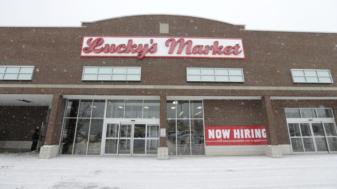 Lucky’s Market had its grand opening in January 2016 with a ceremonial “bacon cutting” to inaugurate the chain’s 16th store.