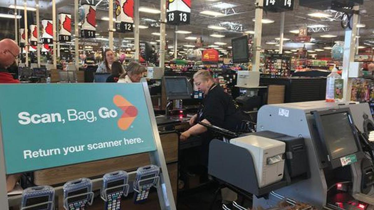 The Kroger at 3165 S. Second St. is the company’s first store in the area to adapt its Scan, Bag, Go technology that allows customers to scan their products as they shop.