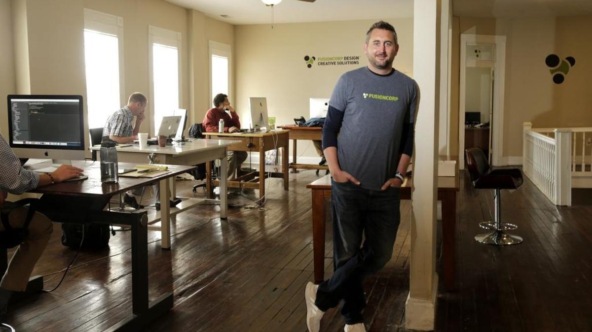 Michael Baer is the president and co-owner of Fusioncorp in Lexington. Fusioncorp, a tech company that started 12 years ago, is engaged in digital design, development and marketing services.