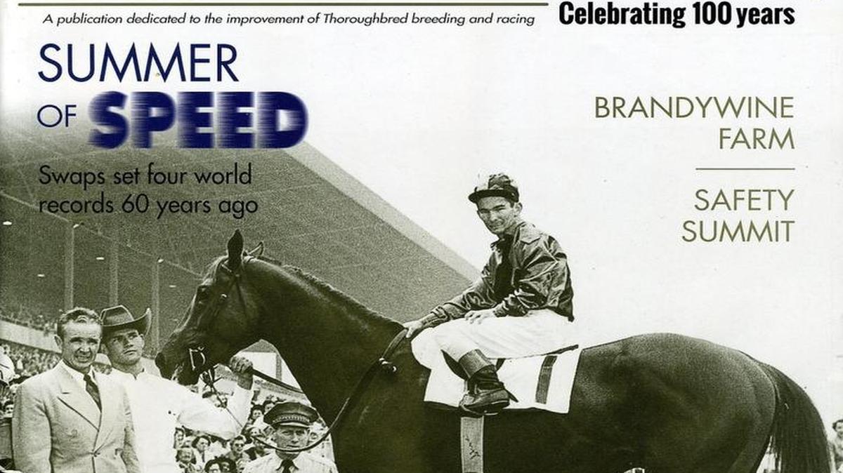 The most recent issue of Blood-Horse, the Lexington-based Thoroughbred magazine celebrating its 100th anniversary.