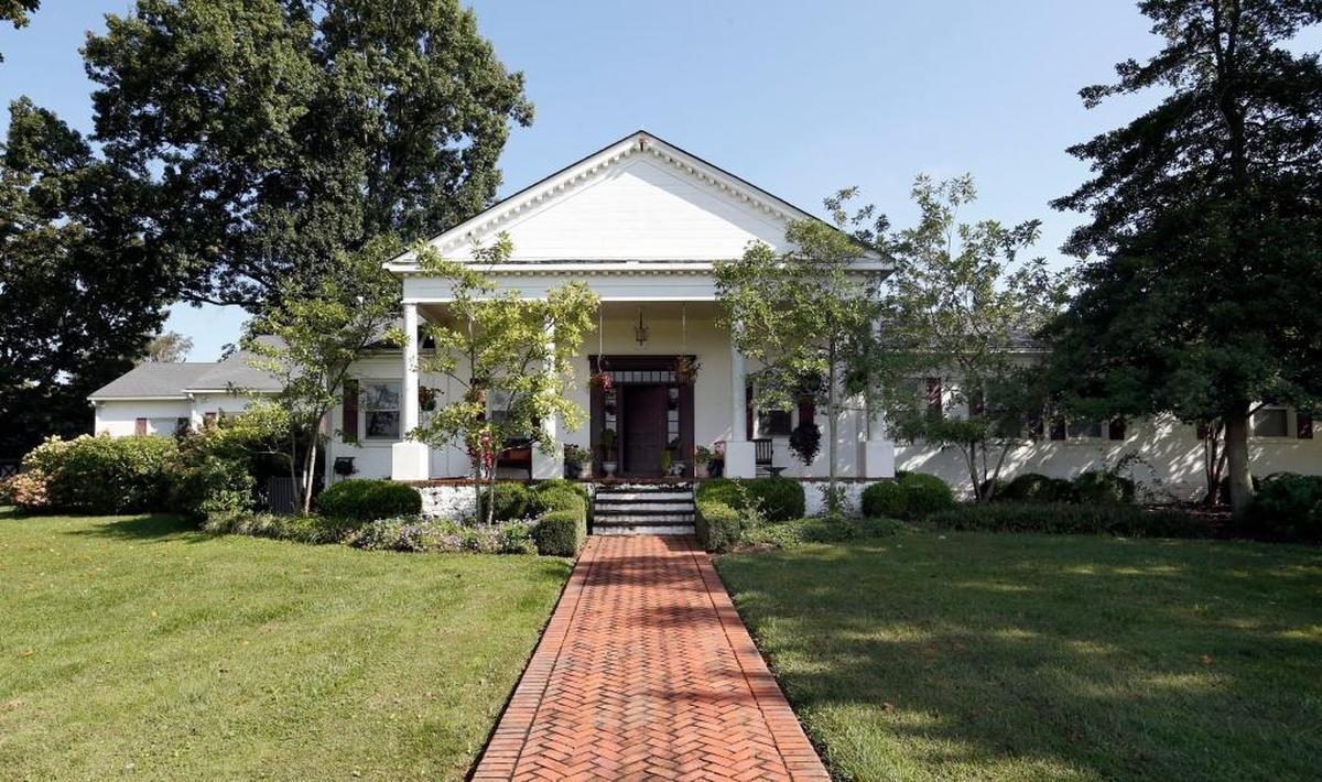 The main house photographed before the failed auction in 2017 of actor Johnny Depp’s farm, 5493 Versailles Rd., in Lexington.