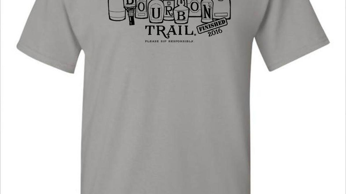 The 2016 shirt for those who complete the Kentucky Bourbon Trail’s Passport program by visiting all the distilleries and attractions on the trail.