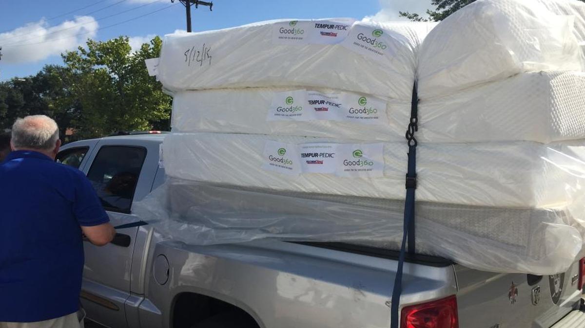 Tempur Sealy has announced a $1 million bed donation commitment to assist victims of Hurricane Harvey, in partnership with Good360. Tempur Sealy also partnered with Good360 to help New Orleans residents, such as this man, after Hurricane Katrina.