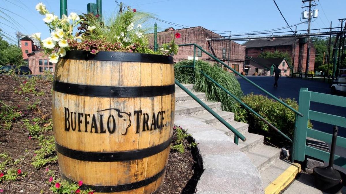 The Buffalo Trace Distillery in Frankfort announced a $200 million expansion on Thursday. Photo by Charles Bertram | Staff