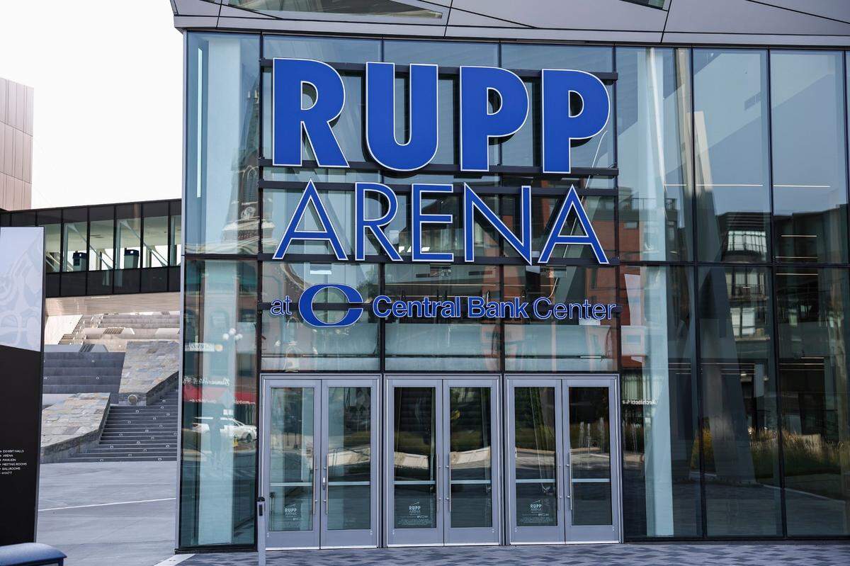 Rupp Arena at the Central Bank Center in downtown Lexington, Ky, Tuesday, August 1, 2023.
