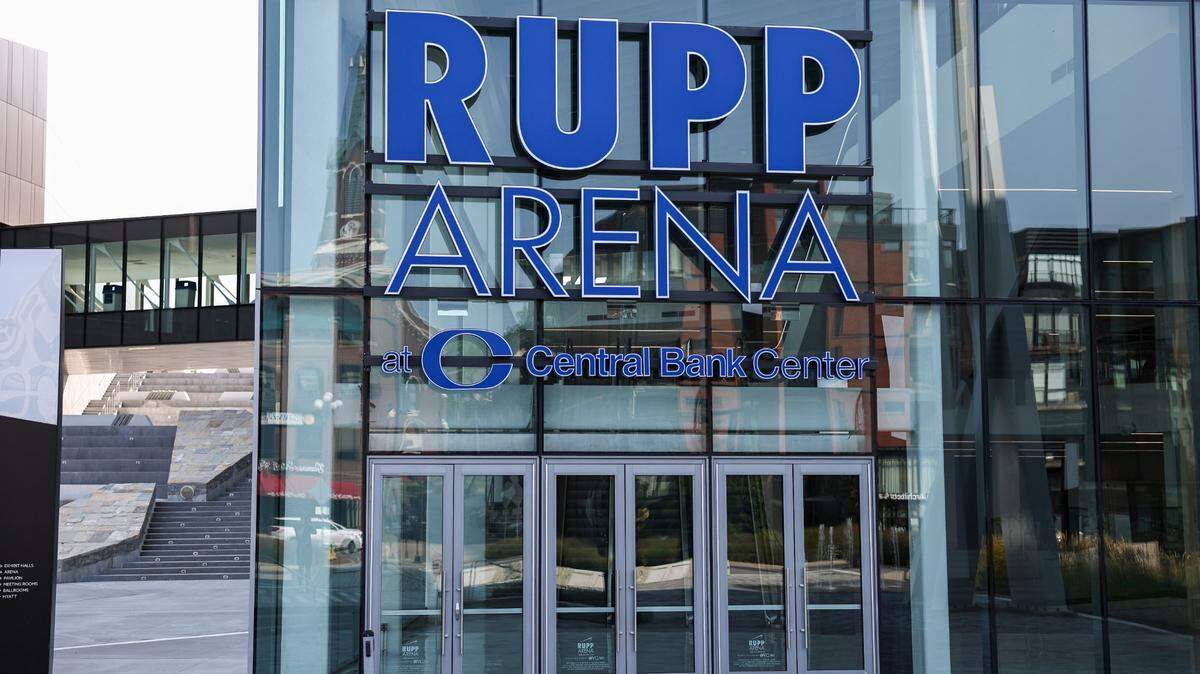 Rupp Arena at the Central Bank Center in downtown Lexington, Ky, Tuesday, August 1, 2023.