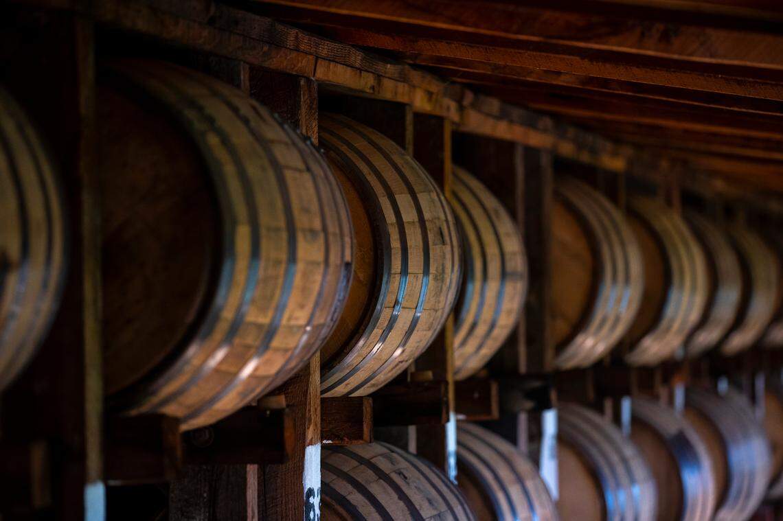 In 2022, there were a record 12.6 million barrels of bourbon aging in Kentucky.