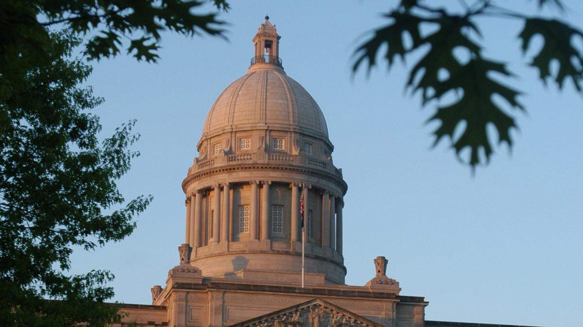 The Kentucky State Capitol building in Frankfort.