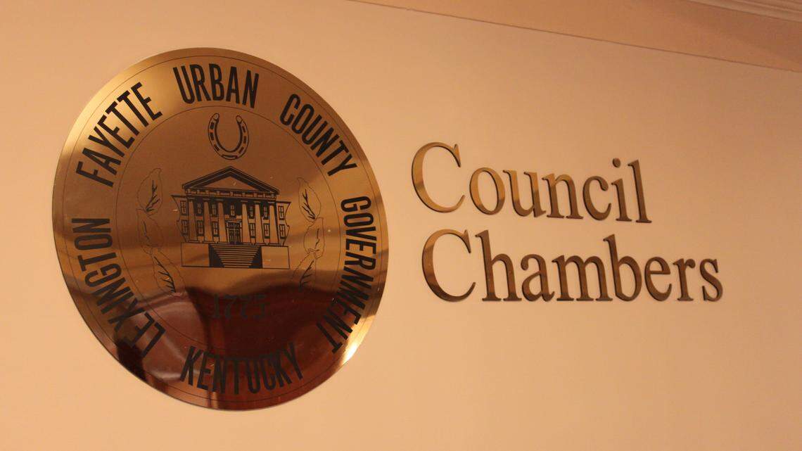 Lexington Fayette Urban County Government council chambers