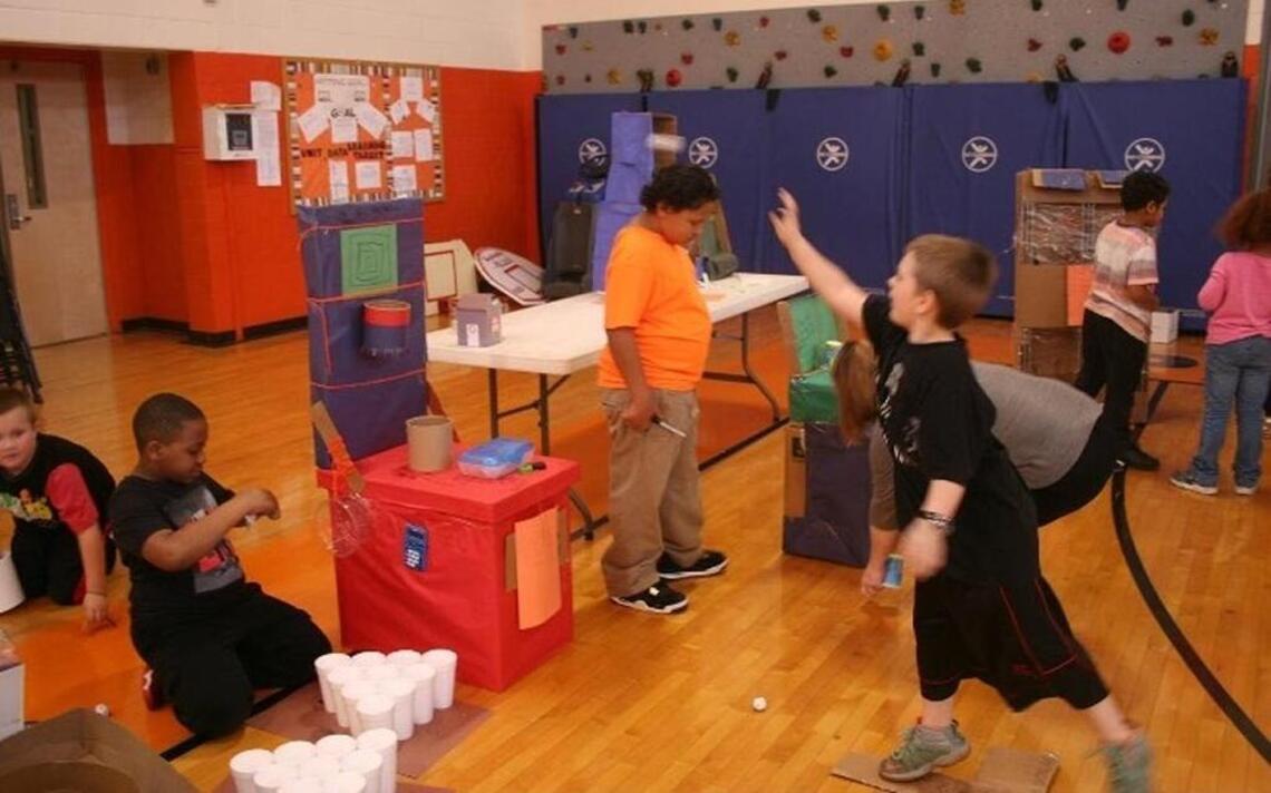 Third-graders wanted an arcade, so they made one with cardboard. Next step: a real arcade.