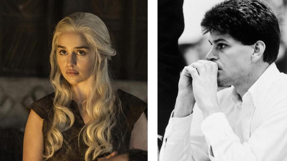 ‘Game of Thrones’ star Emilia Clarke, left, will portray Susan Daniels Smith in a new movie to be filmed in Kentucky. Smith was killed in 1989 by her lover, Pike County FBI agent Mark Putnam, right.