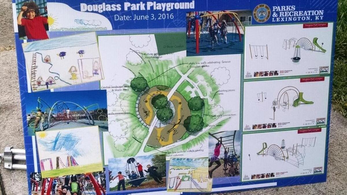 A new playground design was unveiled at Lexington’s Douglass Park Friday.