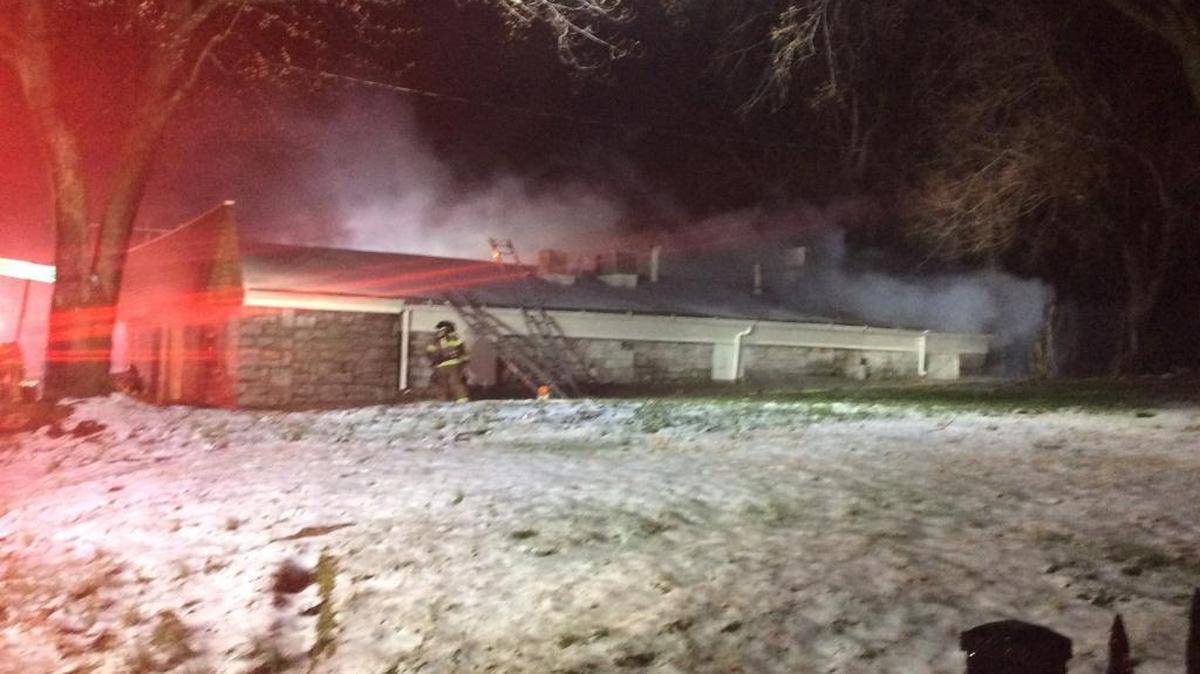 Firefighters worked to put out a fire at 519 1/2 Goodloe St. in March.