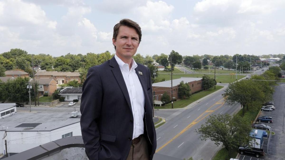 Jeff Fugate photographed looking towards the East End in Lexington Ky., Monday, August 26, 2013. Fugate has decided to leave the Downtown Development Authority after more than five years.