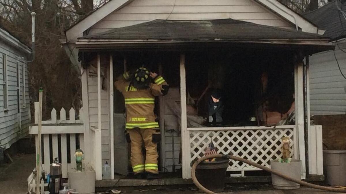 Fire damaged a home on the 400 block of Kenton Street in Lexington Thursday afternoon.