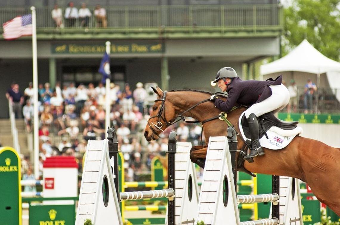 Zara Tindall (GBR) and High Kingdom were third overall in the 2017 Rolex Kentucky Three-Day Event presented by Land Rover. (Michelle Dunn/Rolex)