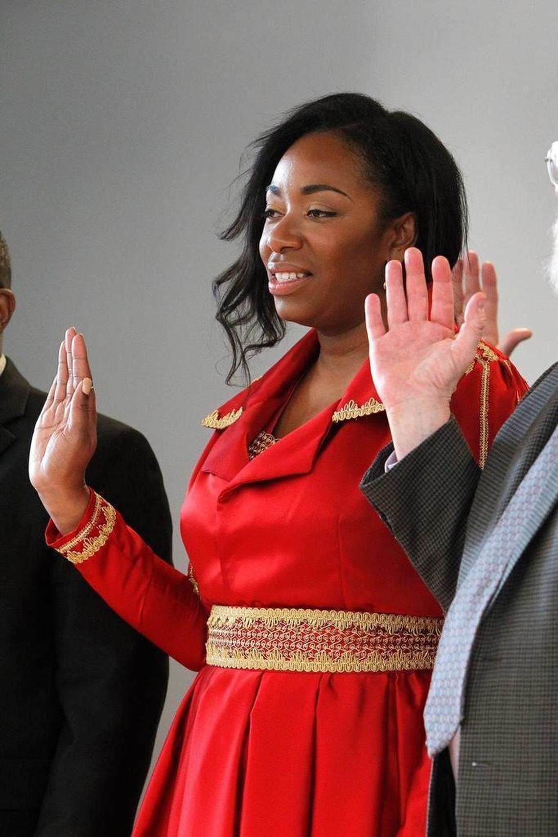 Sasha Love Higgins took the oath of office on Dec. 11 as Lexington-Fayette Urban County Council members were sworn in.