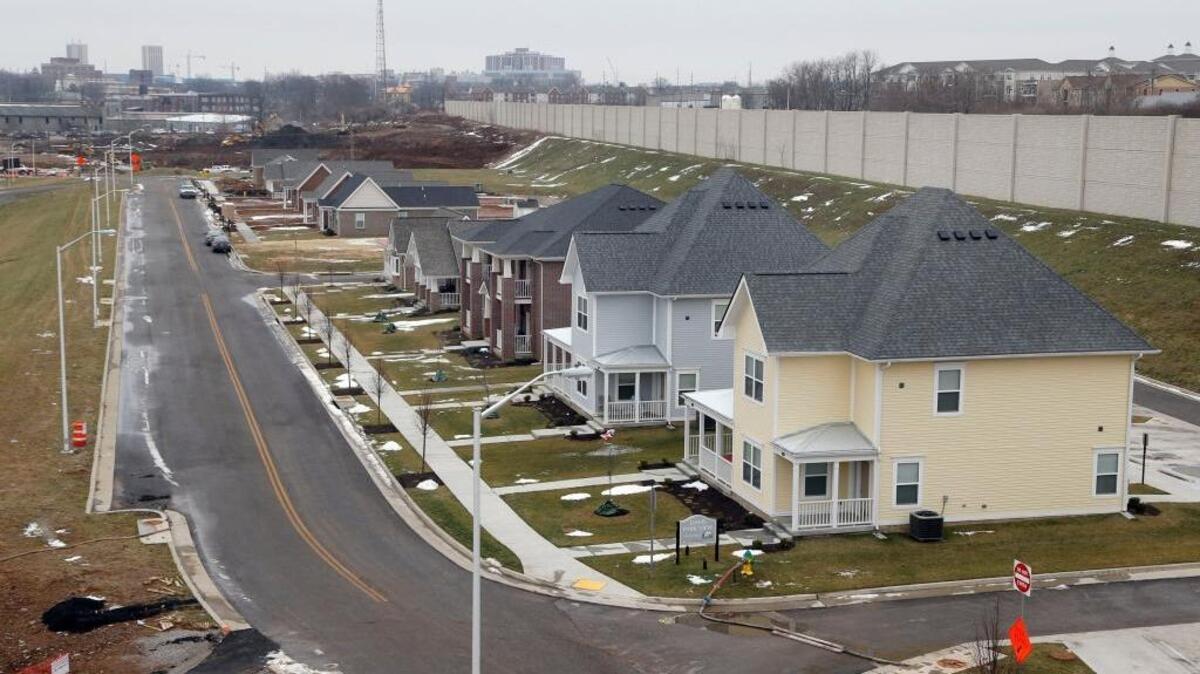 This January 2016 photo shows new affordable housing in the former Davis Bottom neighborhood. The Lexington Community Land Trust is holding an orientation session Thursday to provide information to people interested in buying new homes to be built in the area. In 2006, 29 homes in Davis Bottom were torn down to make way for the Newtown Pike Extension.