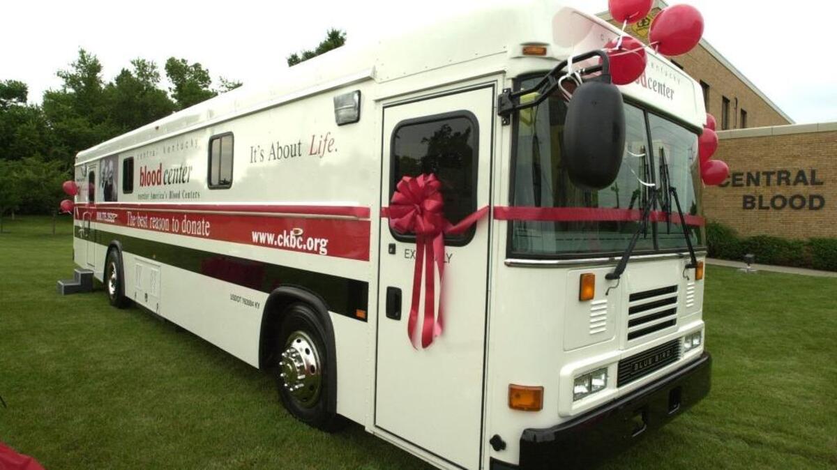 The Kentucky Blood Center will have a blood drive at the Lexington Transit Authority, 200 West Loudon Avenue, from 1:30 to 4:30 p.m. July 11.