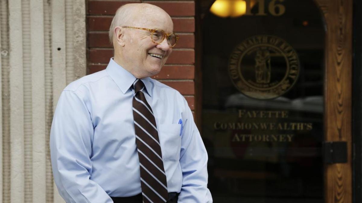 Fayette County Commonwealth’s Attorney Ray Larson outside his office in Lexington, Ky, on Sept. 29, 2016. Larson is retiring after nearly 32 years.