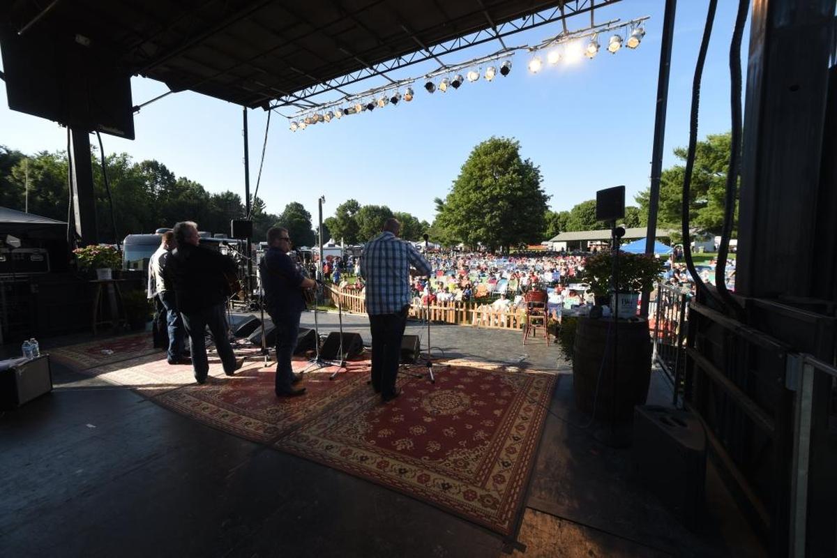 Russell Moore & IIIrd Tyme Out played during the 2017 Festival of the Bluegrass at the Kentucky Horse Park. The festival started in 1974.