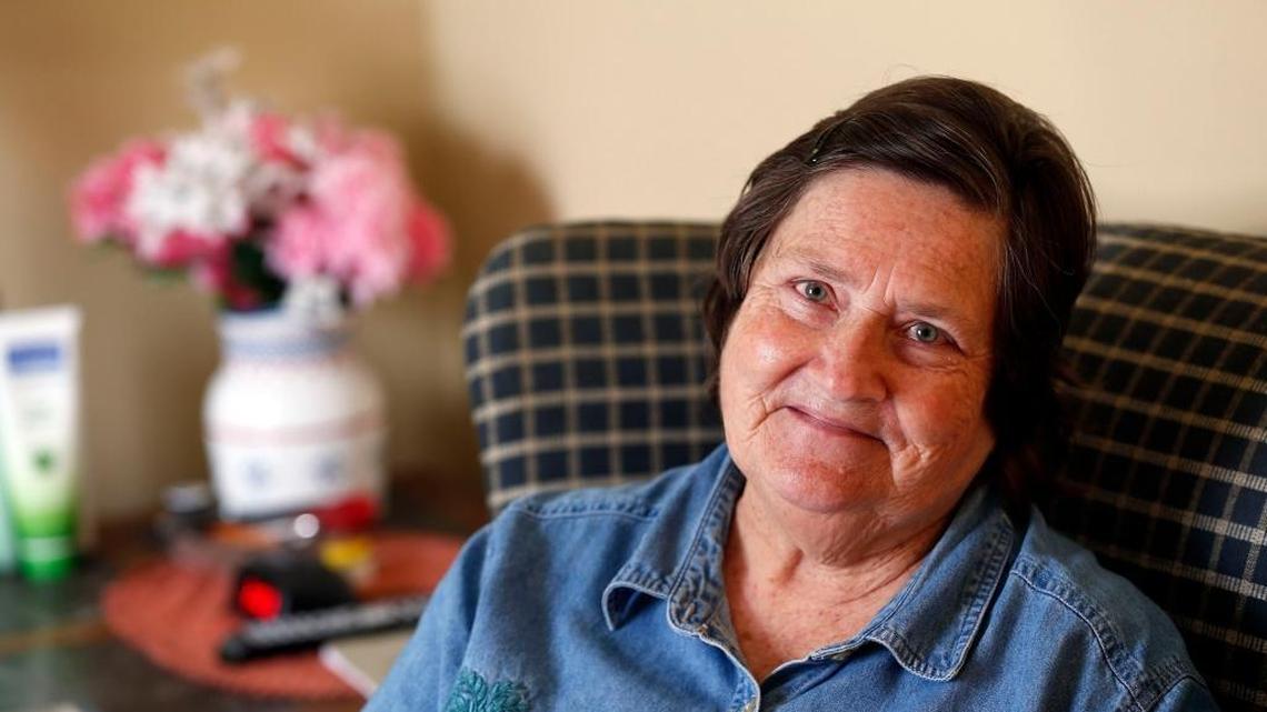 Phyllis Myers in her apartment off Elm Tree Lane in Lexington. She is one of more than 43,000 people who have been evicted from their homes in Fayette County from 2005 to 2016. Myers lived for a decade in a shotgun house on Seventh Street. Thanks to housing advocates, she was able to find a rent subsidized apartment off of Elm Tree Lane, where she has been since July 2016.