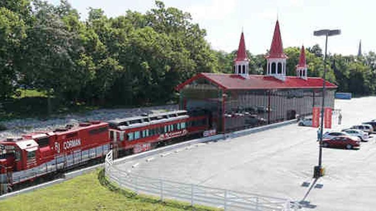 The train and dining cars were ready for the inaugural run of the R.J. Corman Lexington Dinner Train on August 14, 2013.