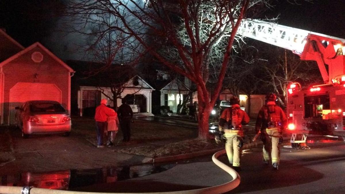 Two homes on Chelsea Woods Drive were heavily damaged by fire late Saturday night.