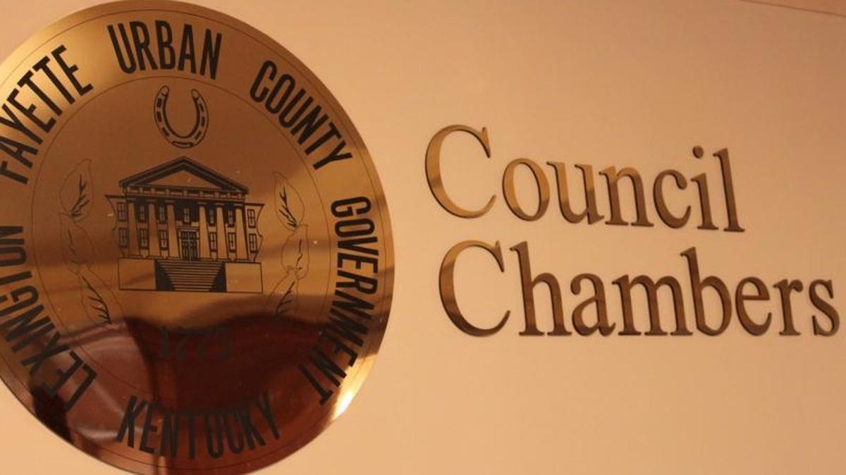 Lexington council chambers.