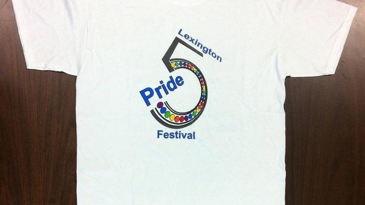 This is the T-shirt for the 2012 Pride Festival. It’s the focus of a case that has been appealed to the Kentucky Supreme Court.