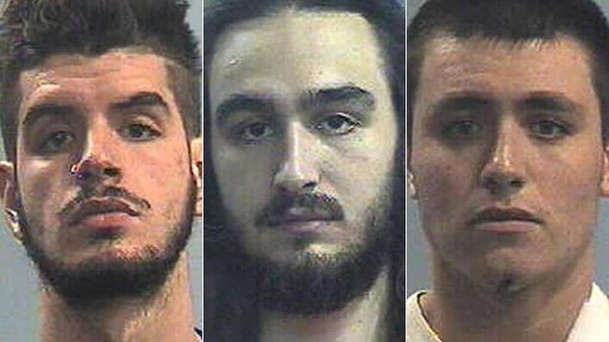 Jaydon Bryce Whalen, left, Alex P. Ferrell, center, and Nicholas Vincent Coriaci