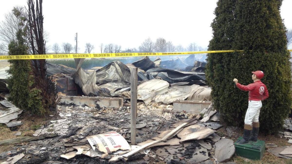 A total of 23 horses were killed Sunday morning in a fire at the Mercury Equine Center off Russell Cave Road in Lexington.