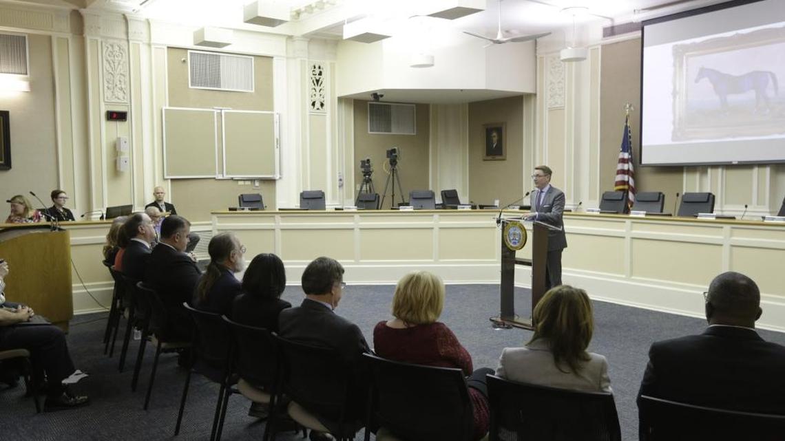 Lexington Mayor Jim Gray presented his proposed budget to Urban County Council Tuesday.