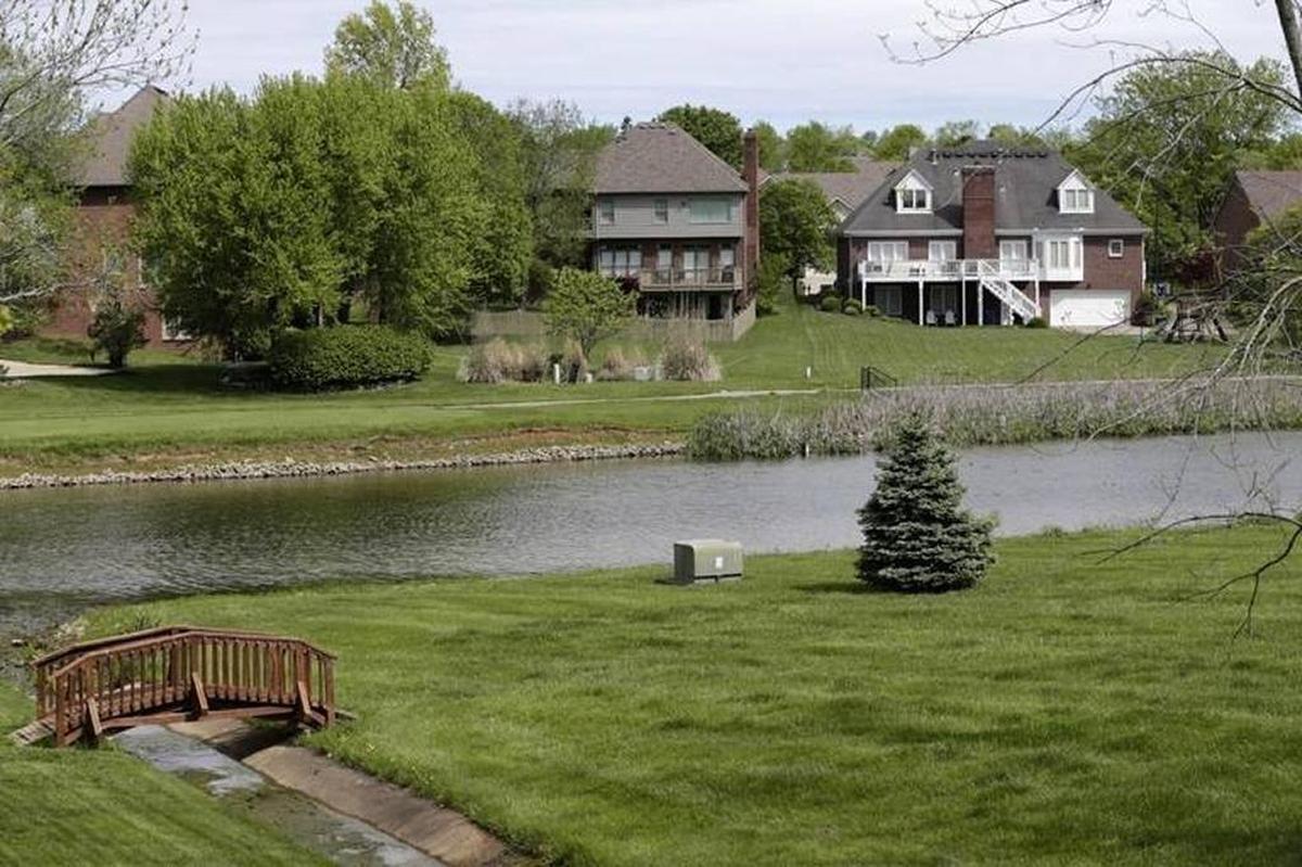 Homes near the 10th fairway at Andover Golf and Country Club in Lexington.