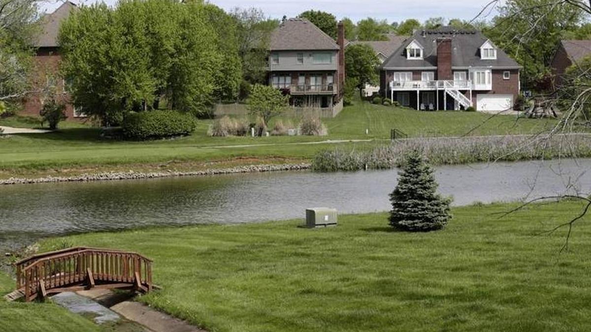 Homes near the 10th fairway at Andover Golf and Country Club in Lexington.