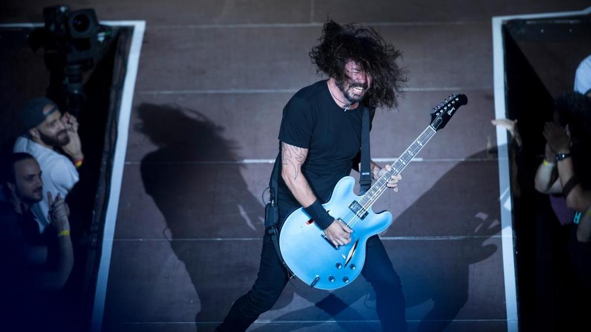 Dave Grohl from the Foo Fighters performed in Athens in July. Foo Fighters had been scheduled to play Saturday night at Rupp Arena.