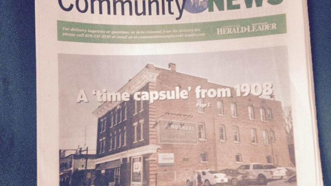 Community News is a weekly free publication distributed in Central Kentucky.