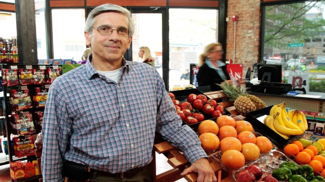 Howard Stovall, owner of Town Branch Market in downtown Lexington, Ky., on Monday May 16, 2011.