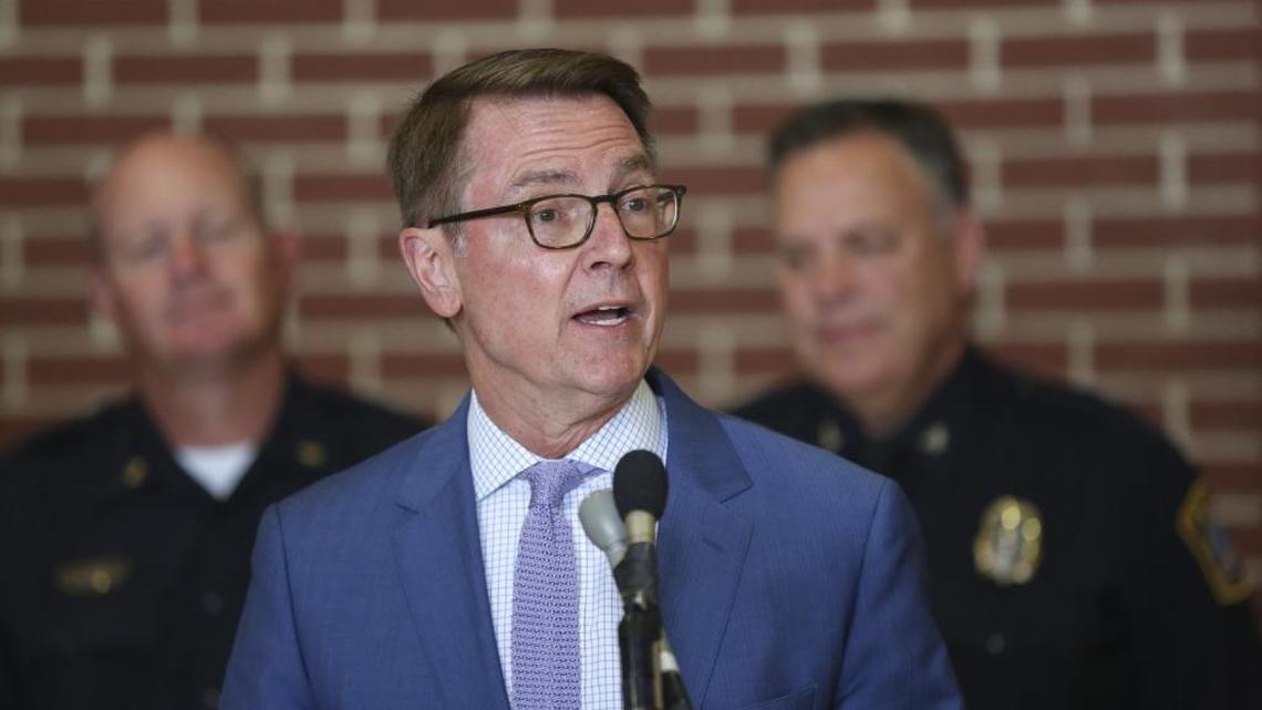 Mayor Jim Gray at a news conference on June 27, 2017.