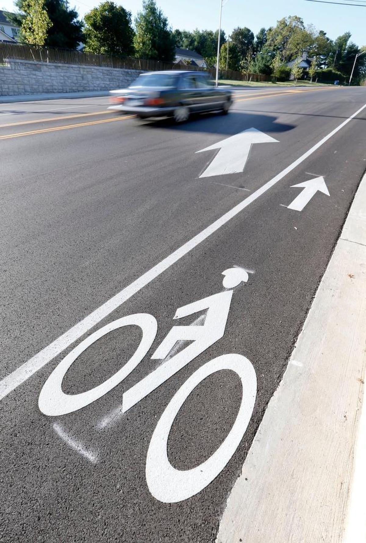 Bike lanes were added to the widened and improved Clays Mill Road near New Circle Road in Lexington. A ribbon-cutting ceremony was held Tuesday to officially open the recently improved section from Keithshire Way to just past New Circle. Council member Jennifer Mossotti, Vice Mayor Steve Kay, state transportation officials and Stonewall neighbors were on hand for the ceremony.