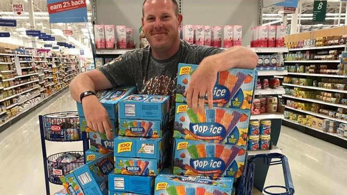 Officer Ryan Holland collected popsicles for kids attending programs at Douglass Park this summer. He said he’s received enough to share all over the city.