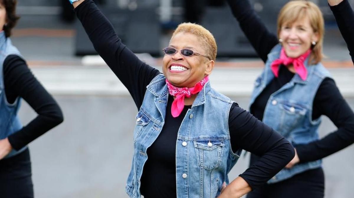 The Flat Out Fun dancers will perform at the The Next Best Years of Your Life Conference on Sept. 15.